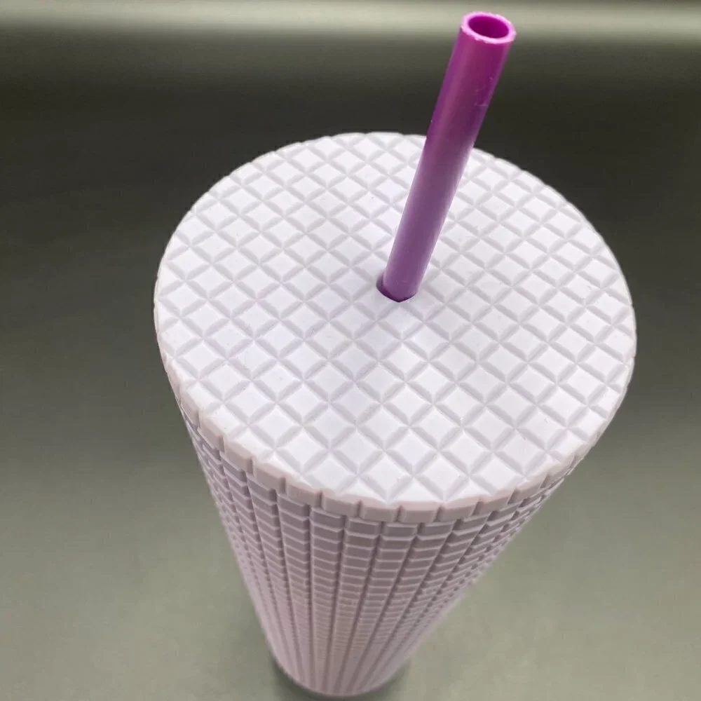 Starbucks Lilac Lavender Matte Grid 24oz Tumbler